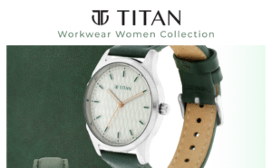 titan ladies neo economy analog white dial women