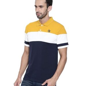 Home adro men's 100% cotton regular fit polo t shirt