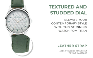 titan ladies neo economy analog white dial women